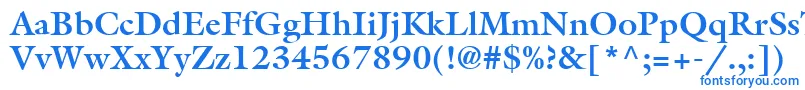 Więcej informacji o czcionce AggalleonBold Czcionka AggalleonBold – niebieskie czcionki