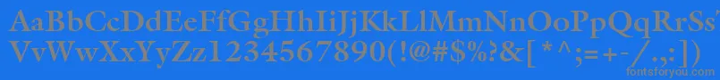 More about AggalleonBold Font AggalleonBold Font – Gray Fonts on Blue Background