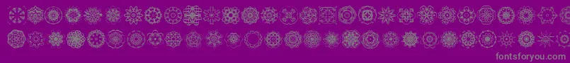 Extasy Font – Gray Fonts on Purple Background