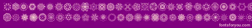 Extasy-Schriftart – Rosa Schriften auf violettem Hintergrund