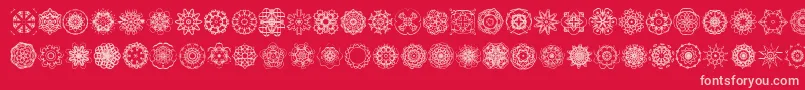 fuente Extasy – Fuentes Rosadas Sobre Fondo Rojo