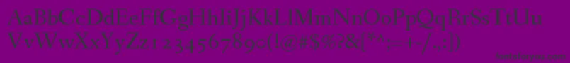 FanwoodTextWebfont Font – Black Fonts on Purple Background