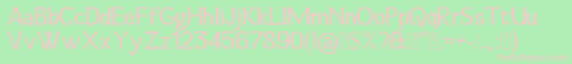 Snidane Font – Pink Fonts on Green Background