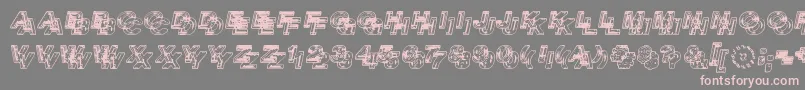 SiameseTwins Font – Pink Fonts on Gray Background