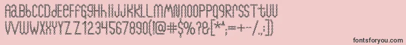 Chainfontblack Font – Black Fonts on Pink Background