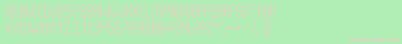 Chainfontblack Font – Pink Fonts on Green Background