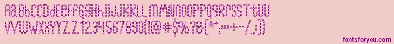 Chainfontblack Font – Purple Fonts on Pink Background