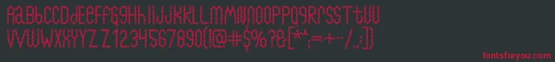 Chainfontblack Font – Red Fonts on Black Background