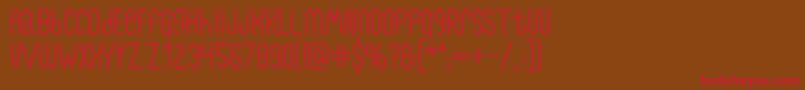 Chainfontblack Font – Red Fonts on Brown Background