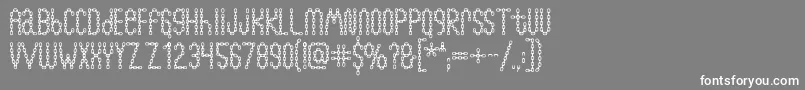 Chainfontblack Font – White Fonts on Gray Background