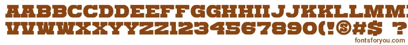 Шрифт GomariceKatamariSerif – коричневые шрифты на белом фоне
