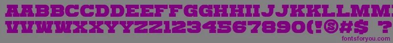 GomariceKatamariSerif-fontti – violetit fontit harmaalla taustalla