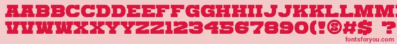 GomariceKatamariSerif Font – Red Fonts on Pink Background