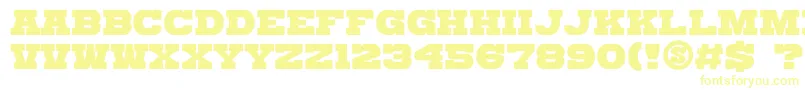 Шрифт GomariceKatamariSerif – жёлтые шрифты