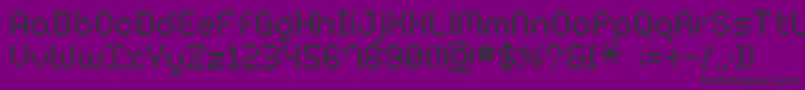 BmHarryA10 Font – Black Fonts on Purple Background