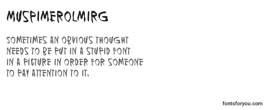 Review of the MuspiMerolMirg Font