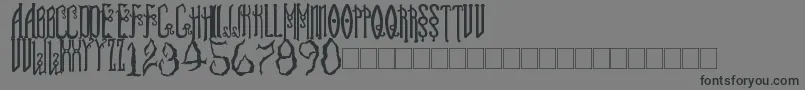 SoulReaver Font – Black Fonts on Gray Background