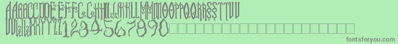 SoulReaver Font – Gray Fonts on Green Background