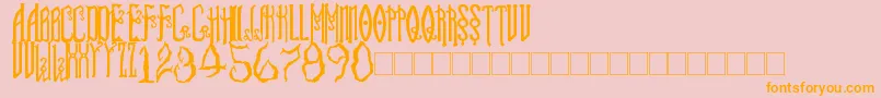 SoulReaver Font – Orange Fonts on Pink Background