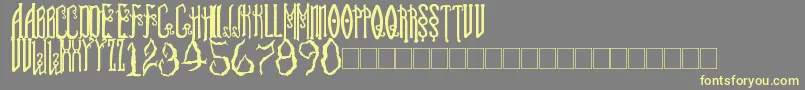 SoulReaver Font – Yellow Fonts on Gray Background