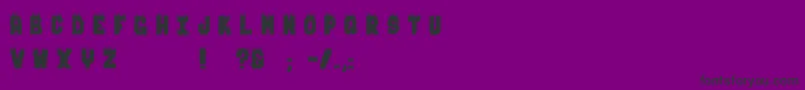 BurningMan Font – Black Fonts on Purple Background