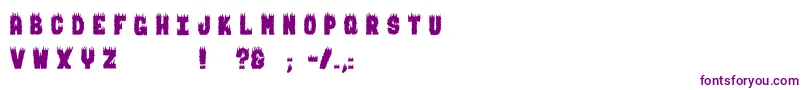 BurningMan Font – Purple Fonts on White Background