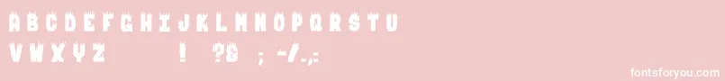 BurningMan Font – White Fonts on Pink Background