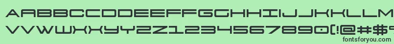 fuente 911porschav3 – Fuentes Negras Sobre Fondo Verde