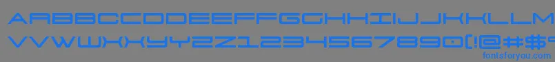Шрифт 911porschav3 – синие шрифты на сером фоне