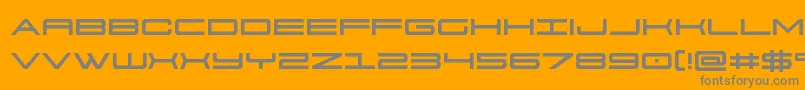 911porschav3 Font – Gray Fonts on Orange Background