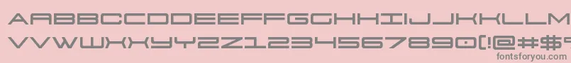 911porschav3 Font – Gray Fonts on Pink Background