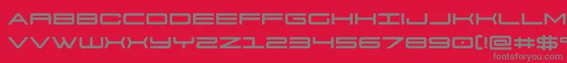 Police 911porschav3 – polices grises sur fond rouge