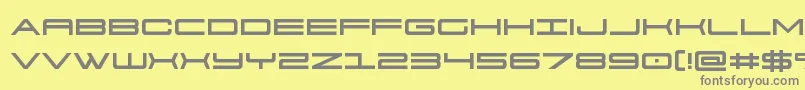 911porschav3 Font – Gray Fonts on Yellow Background
