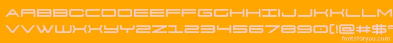 Police 911porschav3 – polices roses sur fond orange