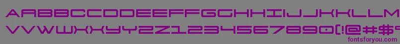 911porschav3 Font – Purple Fonts on Gray Background