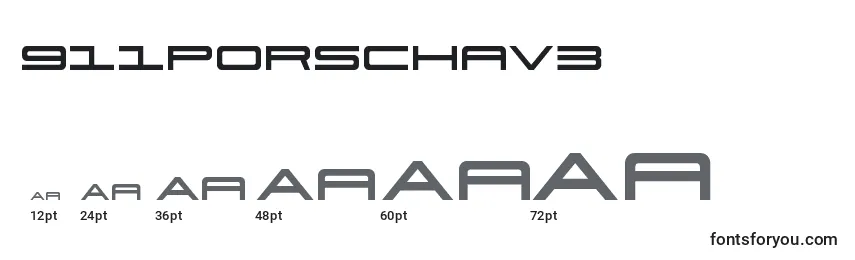 Размеры шрифта 911porschav3