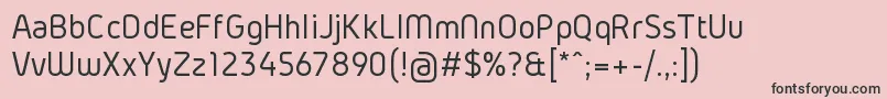 フォントGidolinyaRegular – ピンクの背景に黒い文字