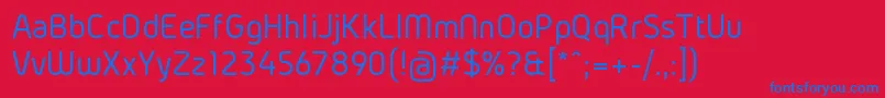 GidolinyaRegular Font – Blue Fonts on Red Background