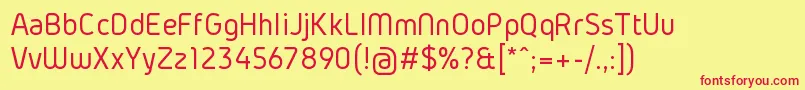 Шрифт GidolinyaRegular – красные шрифты на жёлтом фоне