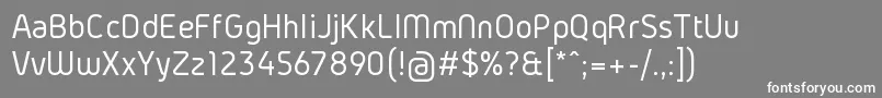 GidolinyaRegular-fontti – valkoiset fontit harmaalla taustalla