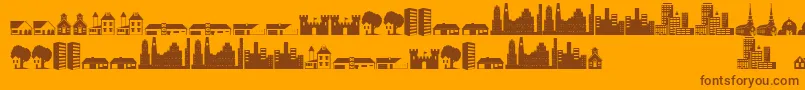 Más sobre la fuente Littlecity2000 fuente Littlecity2000 – Fuentes Marrones Sobre Fondo Naranja