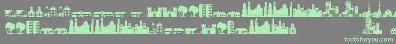 Saiba mais sobre a fonte Littlecity2000 Fonte Littlecity2000 – fontes verdes em um fundo cinza