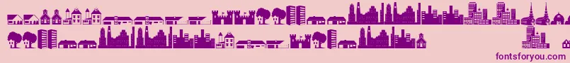 Littlecity2000 Font – Purple Fonts on Pink Background