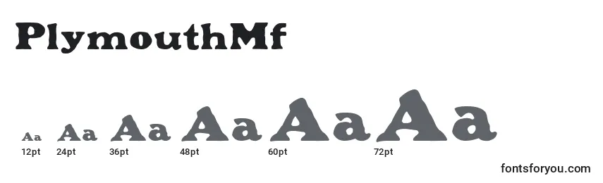 PlymouthMf Font Sizes