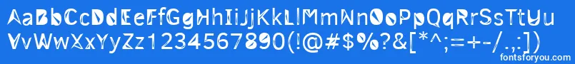 3mTrislan Font – White Fonts on Blue Background