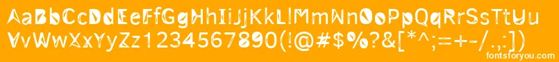 3mTrislan Font – White Fonts on Orange Background