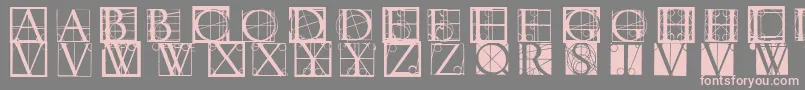 Neudoerffer Font – Pink Fonts on Gray Background