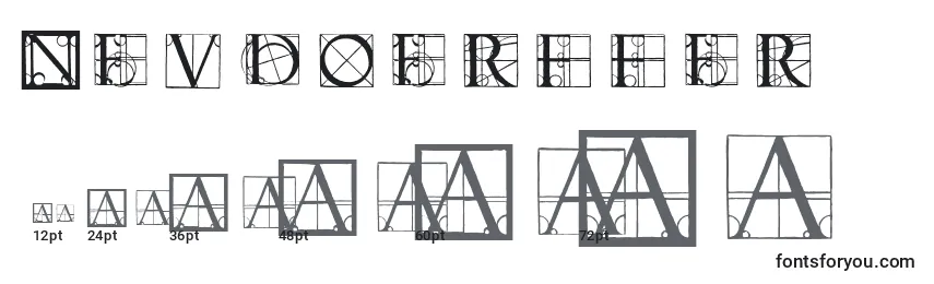 Neudoerffer Font Sizes