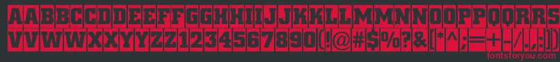 ACitynovatitulcmBold Font – Red Fonts on Black Background