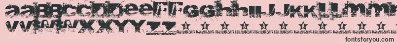 Abite Font – Black Fonts on Pink Background
